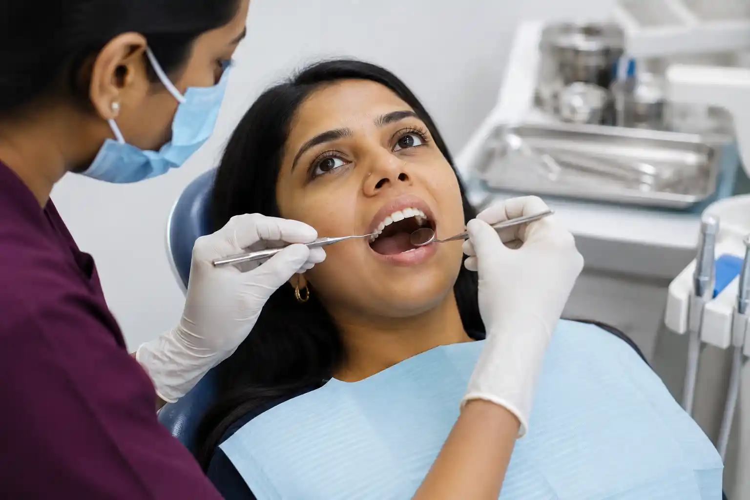 Denture exam and measurement consultation at Radiant 32, Bhowanipore