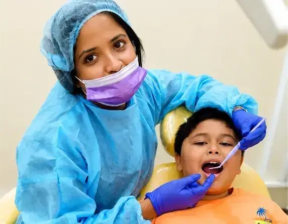 A patient being treated at Radiant 32 Dental Clinic